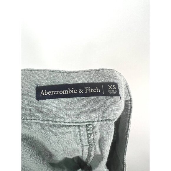 Abercrombie & fitch green linen shorts - Picture 5 of 7